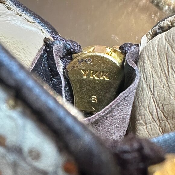 Giuseppe Zanotti Women 37.5 Python Print Low-Top Slip on Sneakers Gold Zippers - Picture 12 of 14